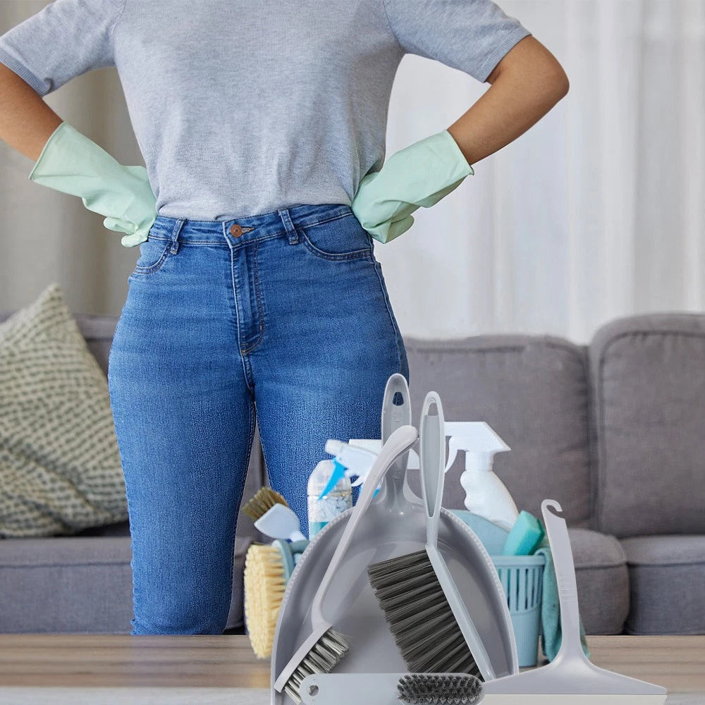 5 Pcs Broom Dustpan Child Small Cleaning Brush for Desk Mini Table