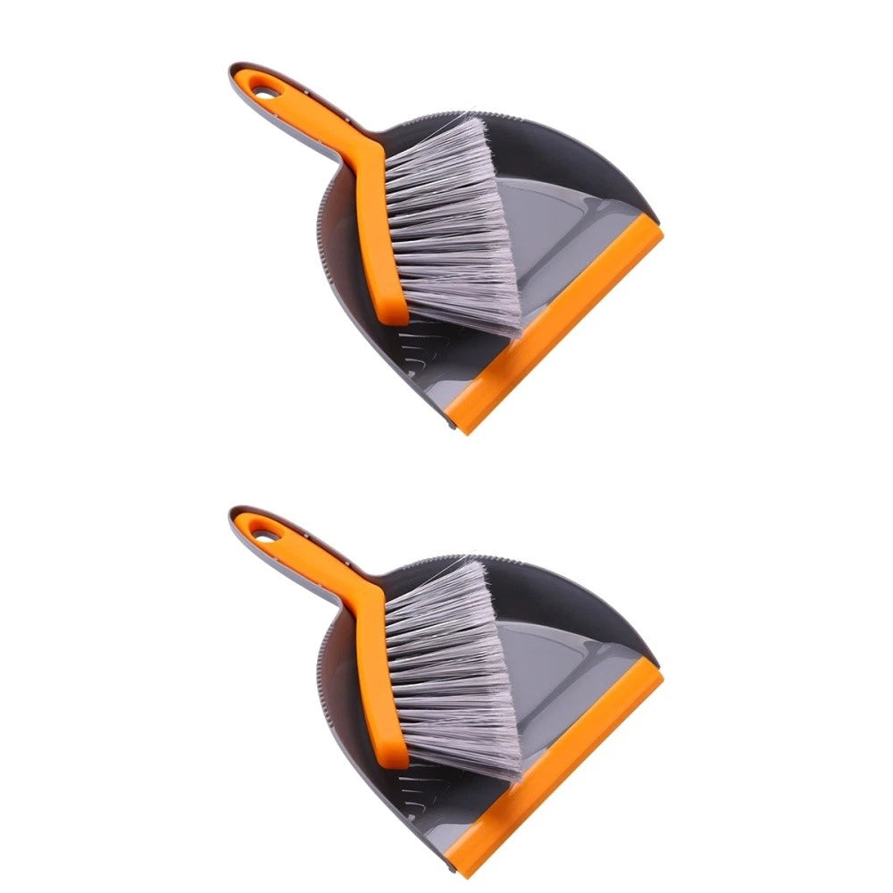 2 Pack Mini Broom Set Desktop Dustpan and Brush Sets Small Handheld