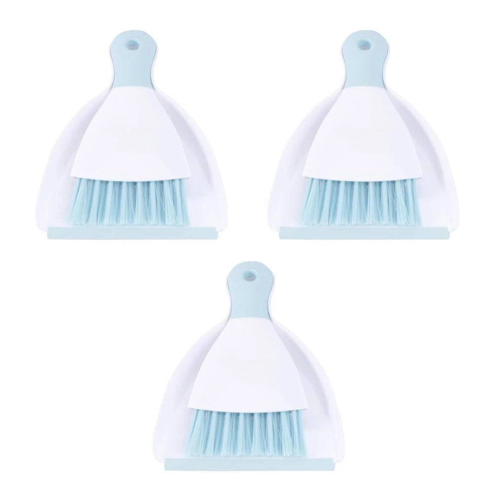 3 Pieces Convenient Small Dustpan Set Cleaning Tools Household Supplies