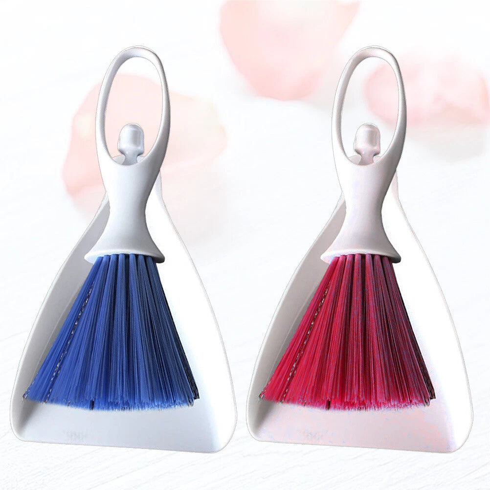 2 Sets Handy Mini Broom and Dustpan Set-