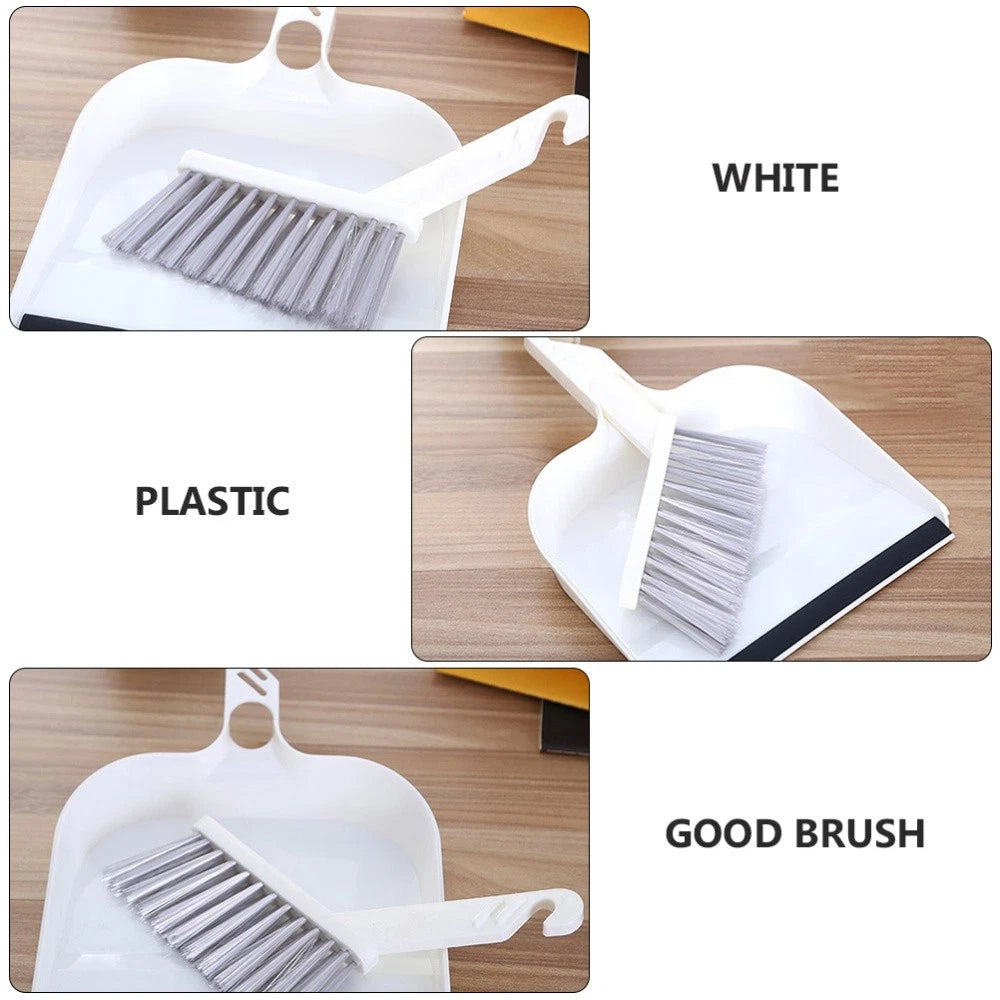 2 Sets Kitchen Cleaning Child Dust Supplies Table Dustpan and Brush