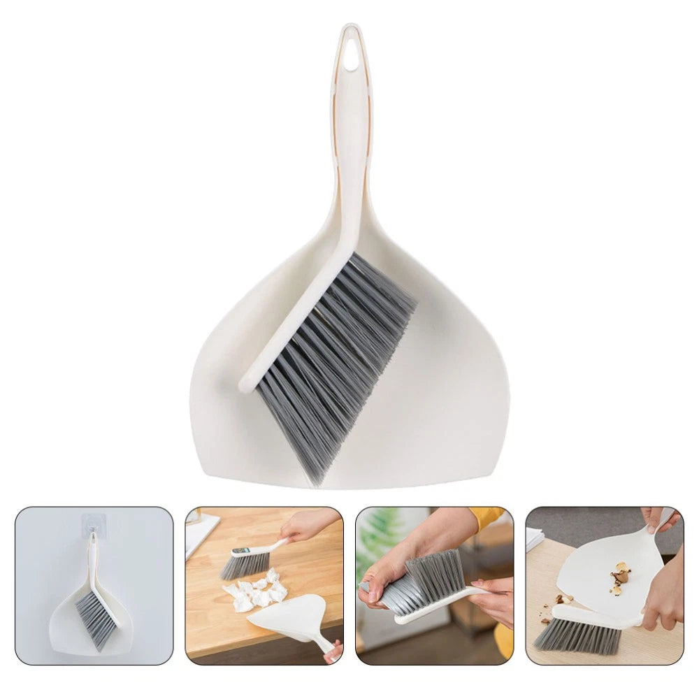 3 Sets Desktop Cleaning Kit Broom Dustpan Combination Products for Home