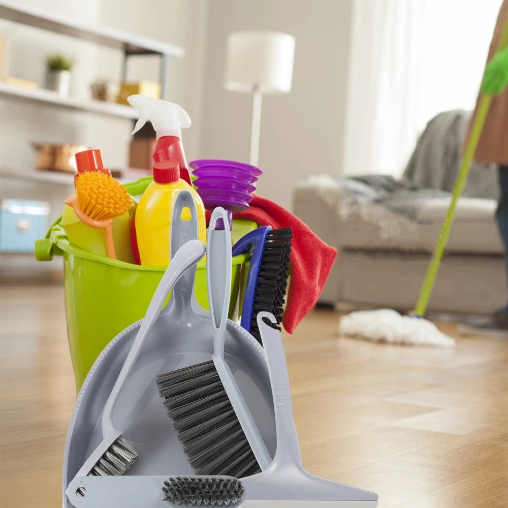 5 Pcs Broom Dustpan Child Small Cleaning Brush for Desk Mini Hand Brushes