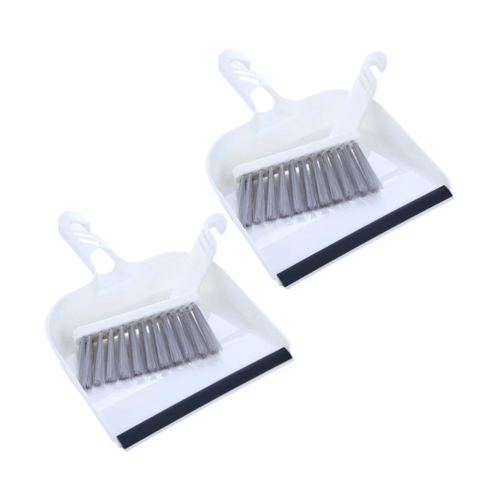 2 Sets Kitchen Cleaning Child Dust Supplies Table Dustpan and Brush