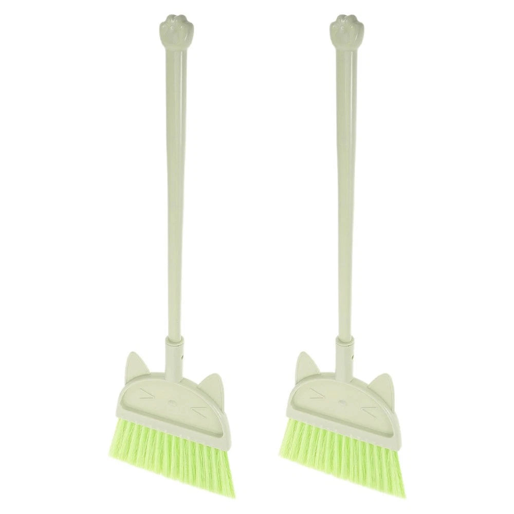 2 Pcs Children's Broom Set Toddler Baby Cleaning Toys Dustpan and Brush