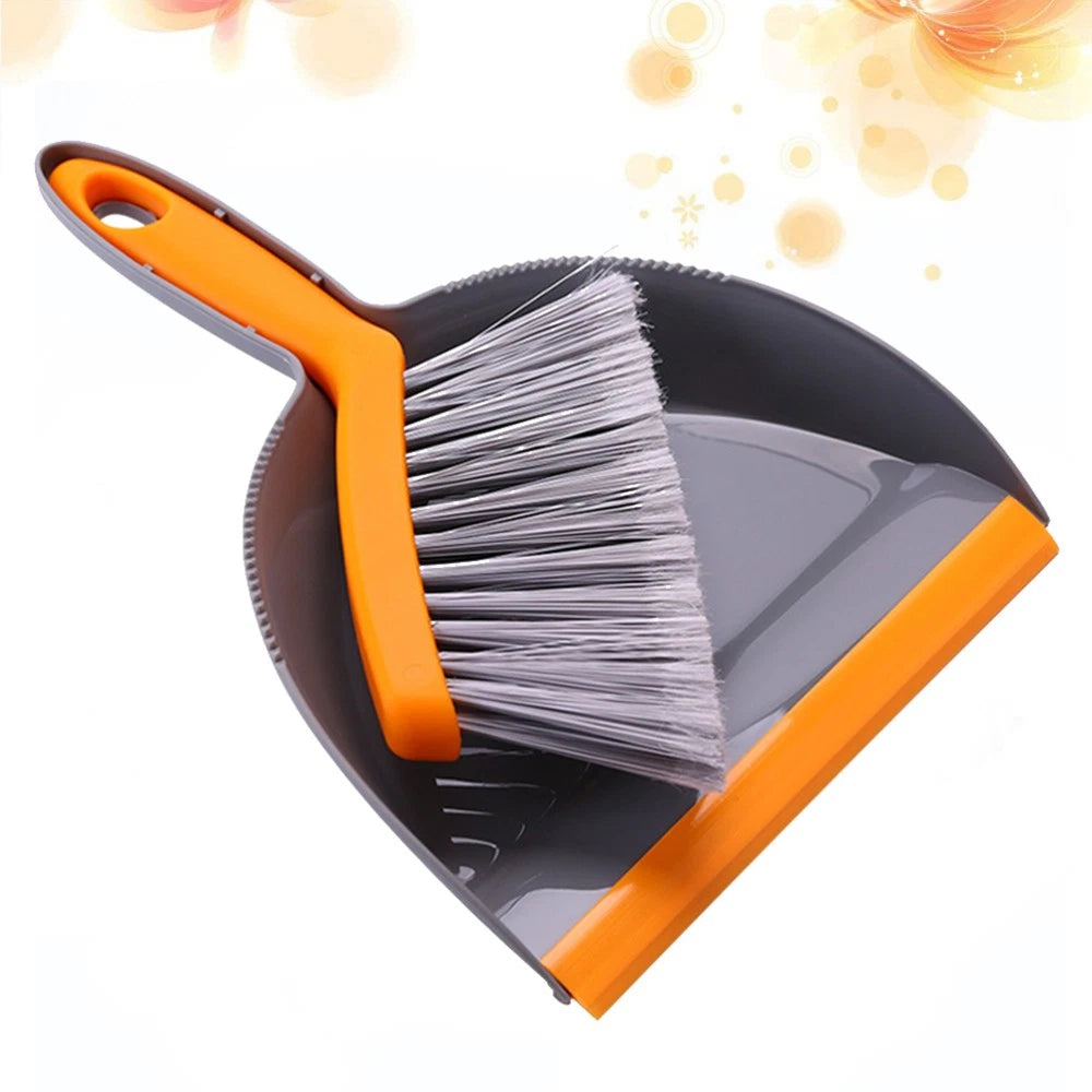 2 Count Mini Broom Set Dust Pan and Brush Sets Brushes Hand Dustpan