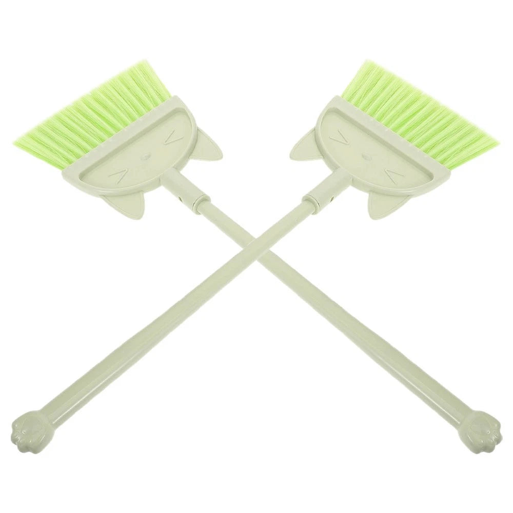 2 Pcs Children's Broom Set Toddler Baby Cleaning Toys Dustpan and Brush