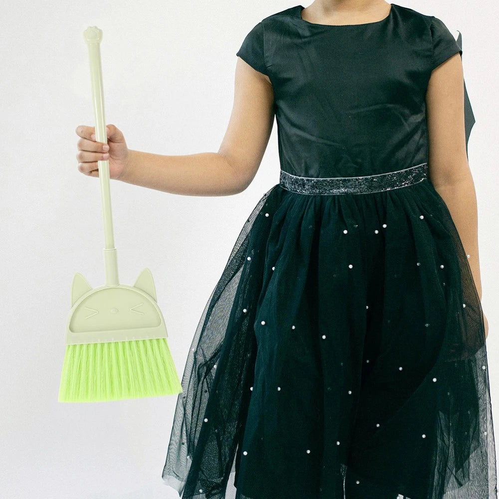 2 Pcs Children's Broom Set Toddler Baby Cleaning Toys Dustpan and Brush