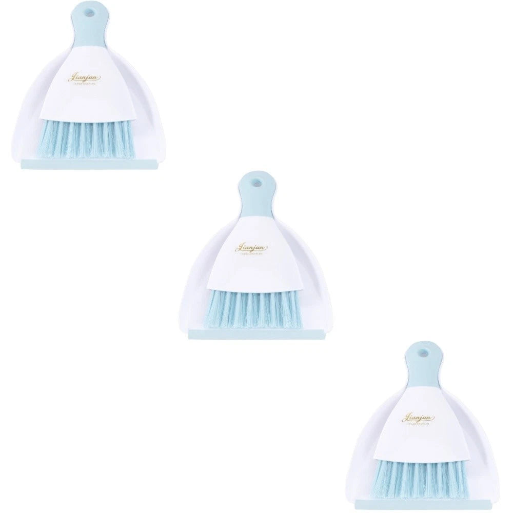 3 Pieces Convenient Small Dustpan Set Cleaning Tools Household Supplies