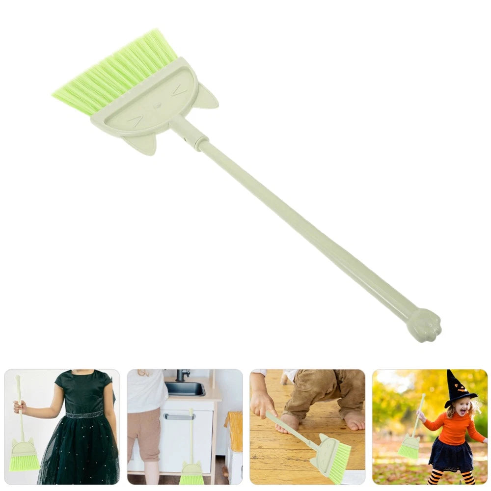 2 Pcs Children's Broom Set Toddler Baby Cleaning Toys Dustpan and Brush