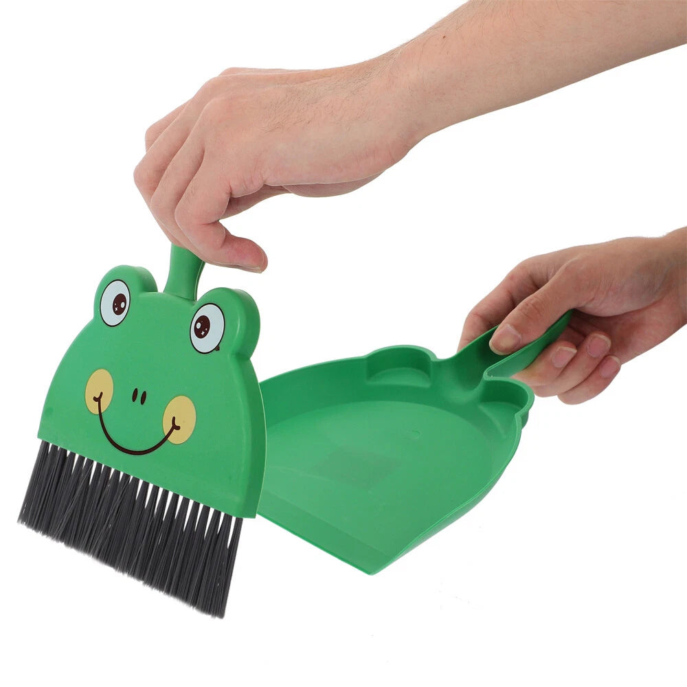 2 Sets Desktop Cleaning Brush Portable Mini Broom Dustpan And Small