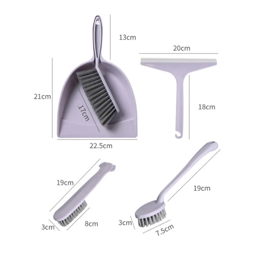 2 Pack Broom Dustpan Child Mini Table Brush Small Cleaning for Desk
