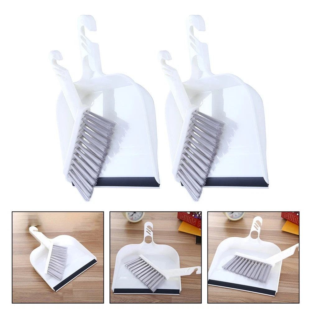 2 Sets Kitchen Cleaning Child Dust Supplies Table Dustpan and Brush