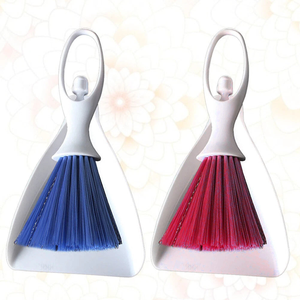 2 Sets Handy Mini Broom and Dustpan Set-
