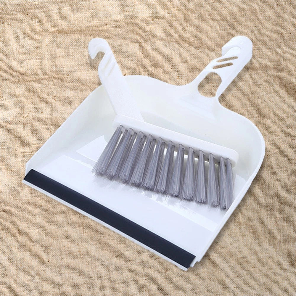 2 Sets Kitchen Cleaning Child Dust Supplies Table Dustpan and Brush