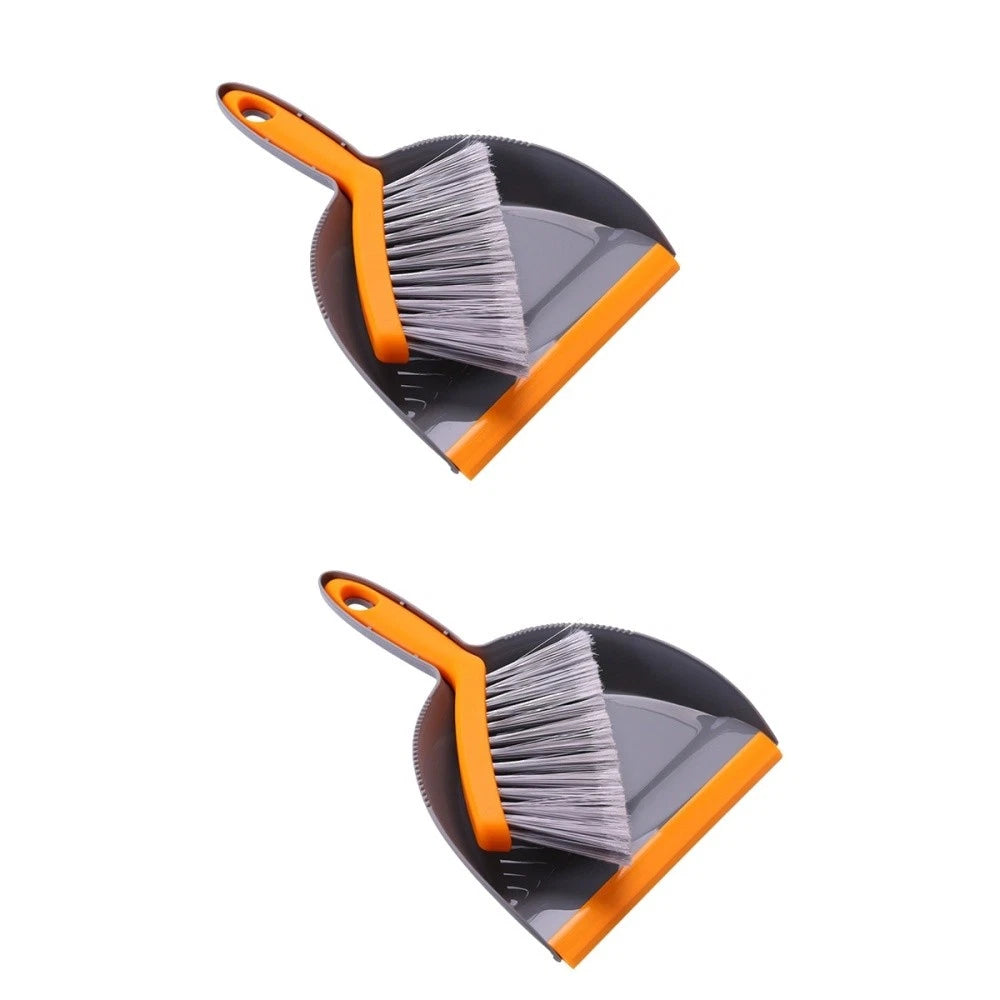 2 Pack Mini Broom Set Desktop Dustpan and Brush Sets Small Handheld