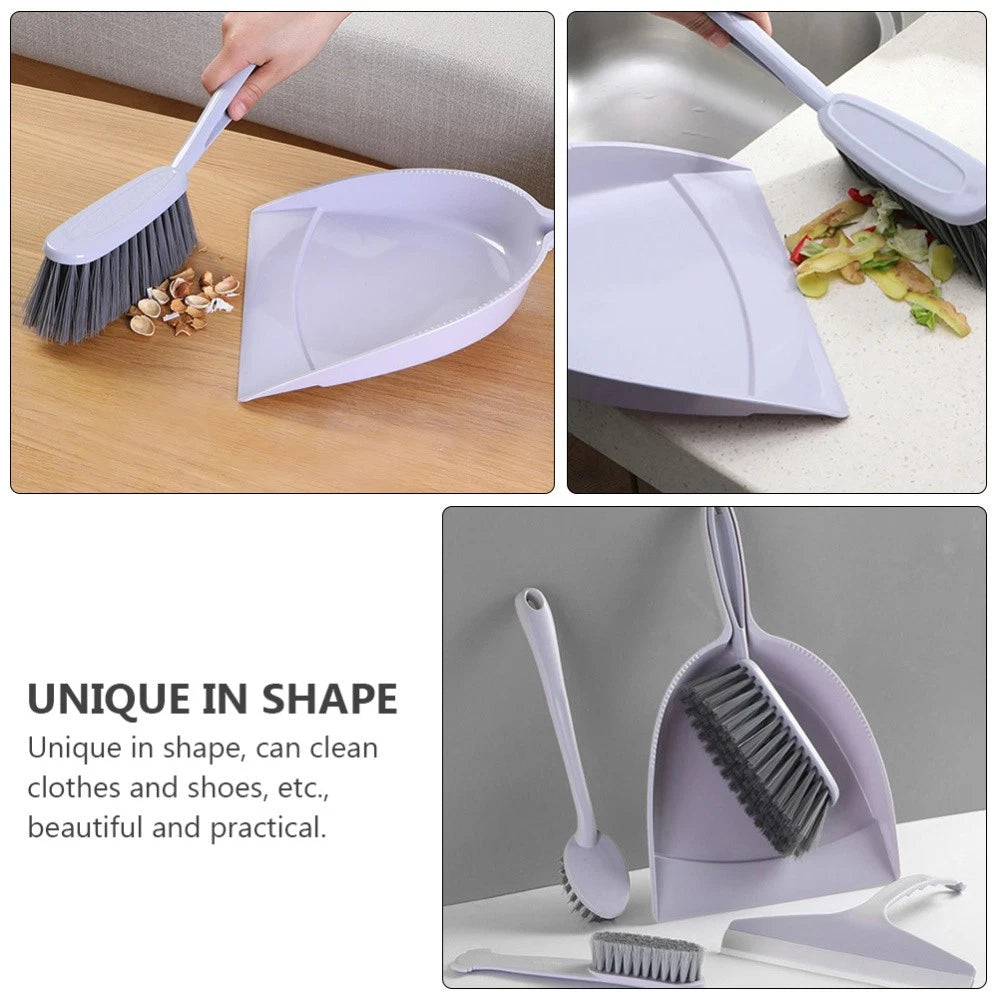 2 Pack Broom Dustpan Child Mini Table Brush Small Cleaning for Desk