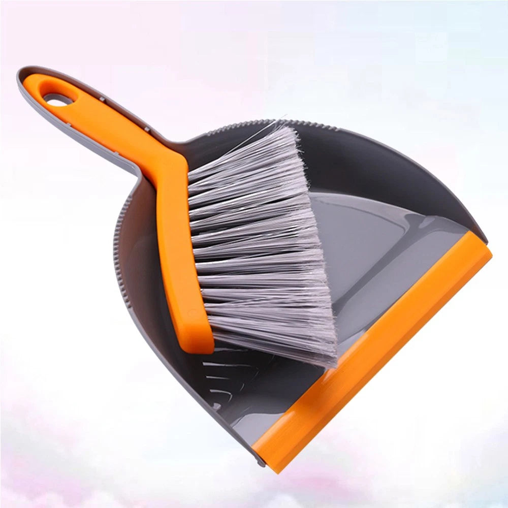 2 Count Mini Broom Set Dust Pan and Brush Sets Brushes Hand Dustpan