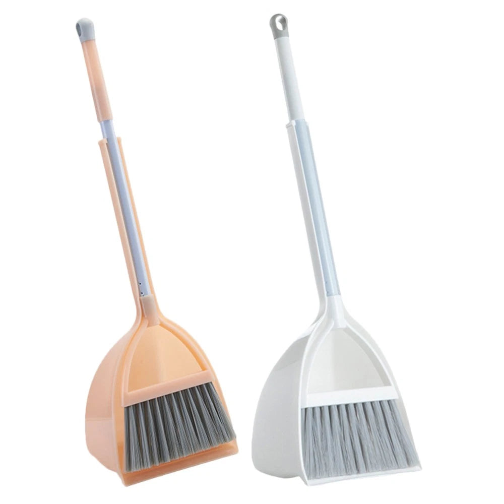 4 Pcs Small Broom and Dustpan Set Child Kids Housekeeping Mini Toddler