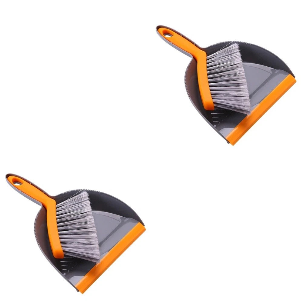 2 Count Mini Broom Set Dust Pan and Brush Sets Brushes Hand Dustpan