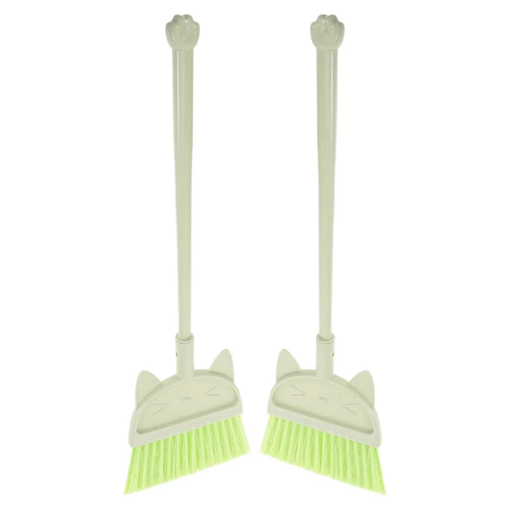 2 Pcs Children's Broom Set Toddler Baby Cleaning Toys Dustpan and Brush