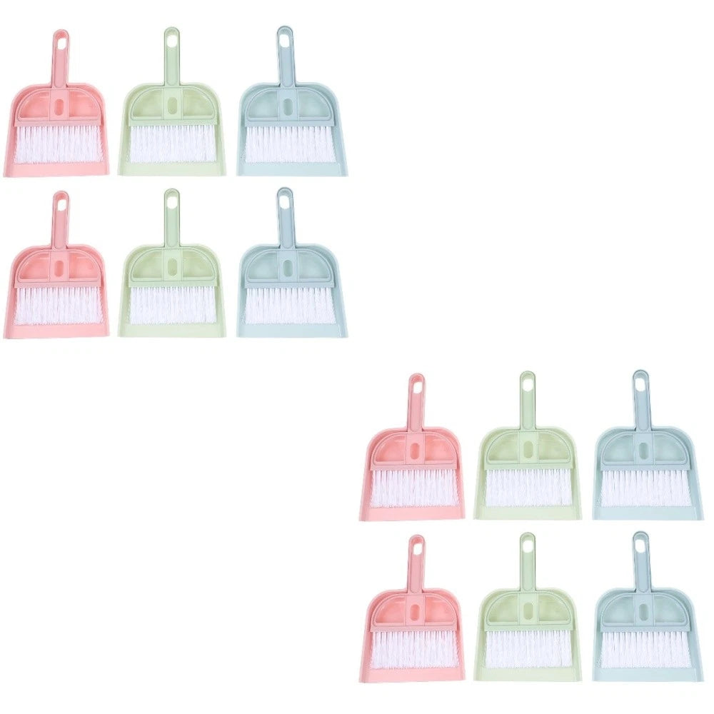 6 Sets Cleaning Artifact Set Broom With Shovel Small Dustpan-