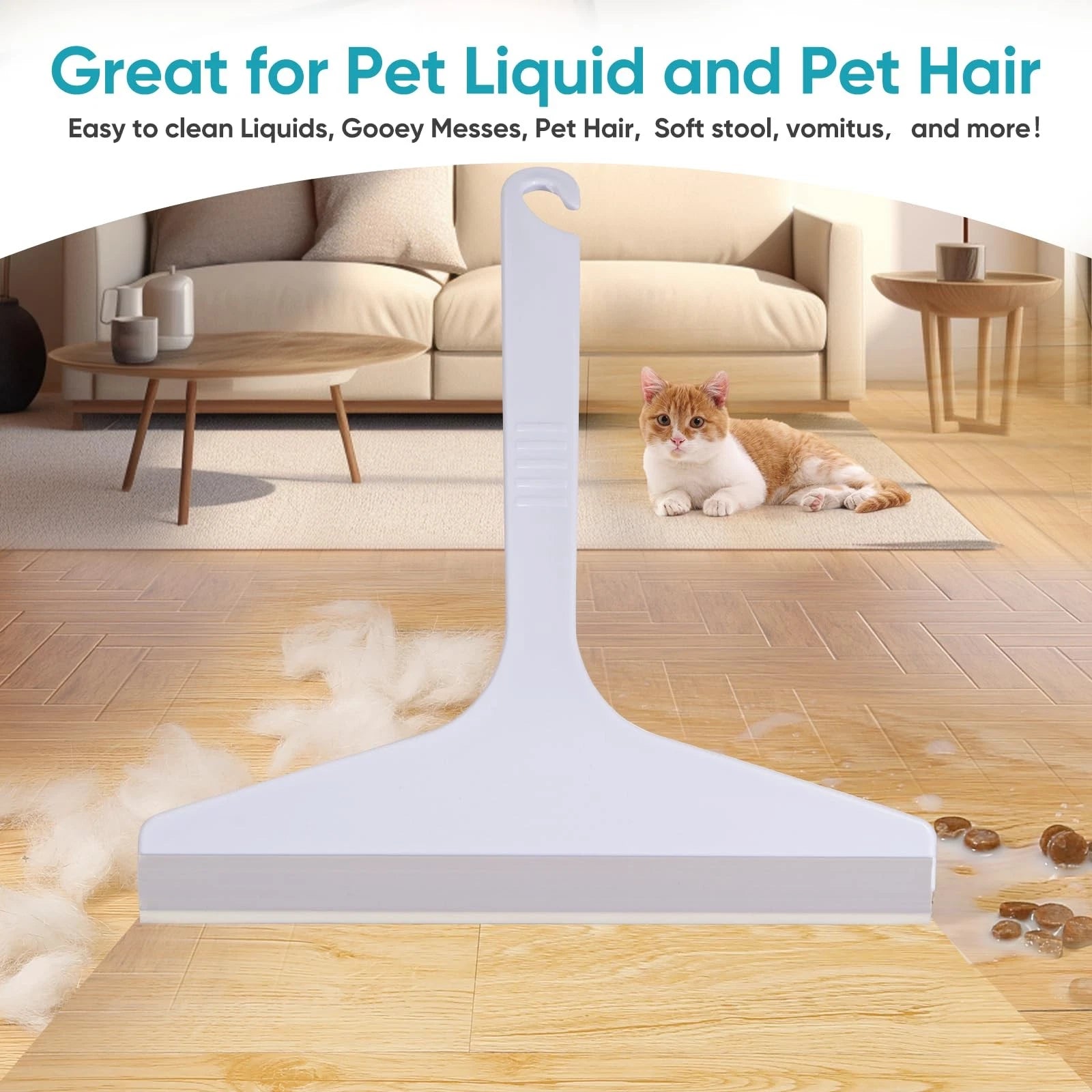 and Brush Set for pet, Handheld Broom Dustpan Cleaning Cat Litter, Car, Small