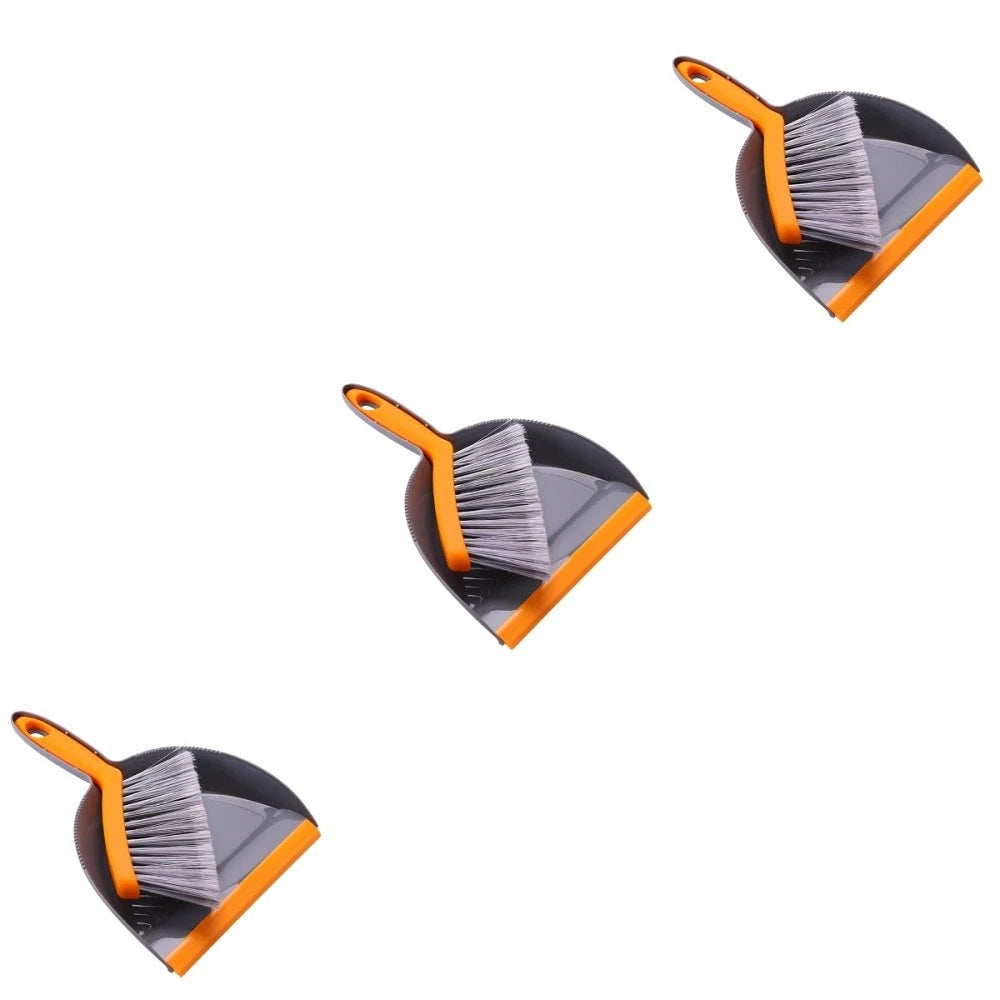 3 Count Mini Broom Set Dust Pan and Brush Sets Desk Small Dustpan