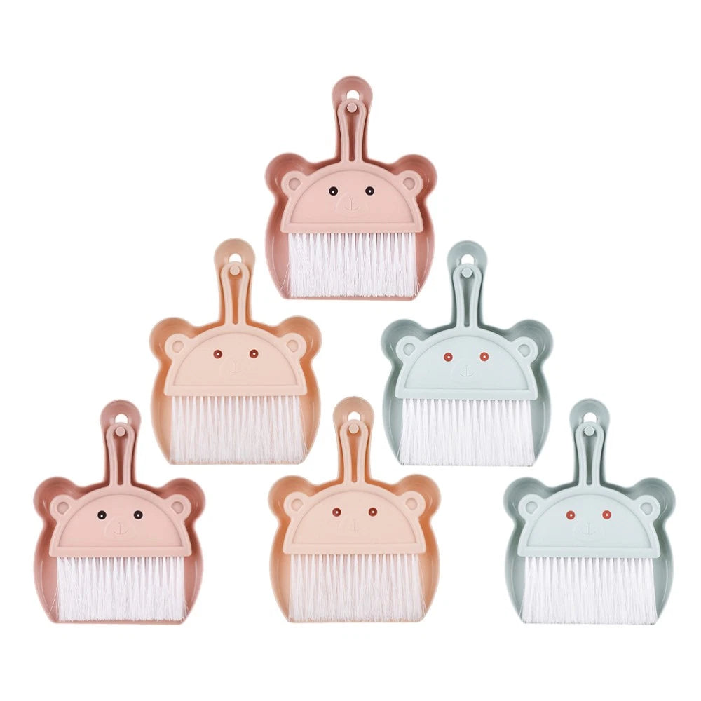 6 Sets Desktop Cleaning Broom Mini Dustpan and Brush Table Keyboard Cleaner