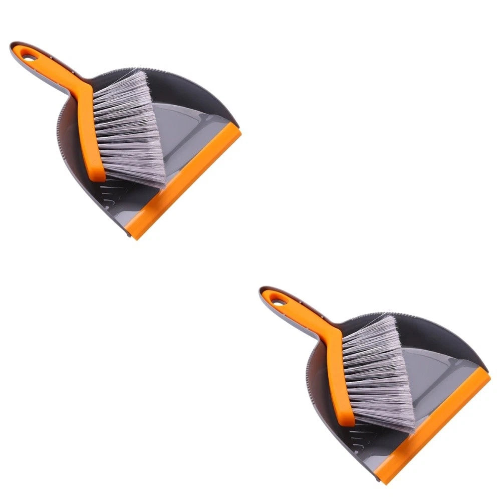2 Pack Mini Broom Set Desktop Dustpan and Brush Sets Small Handheld