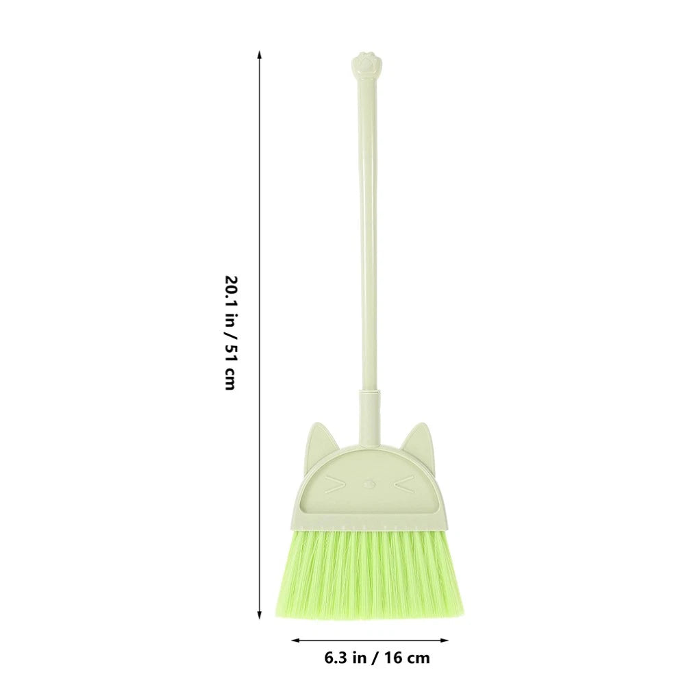 2 Pcs Children's Broom Set Toddler Baby Cleaning Toys Dustpan and Brush