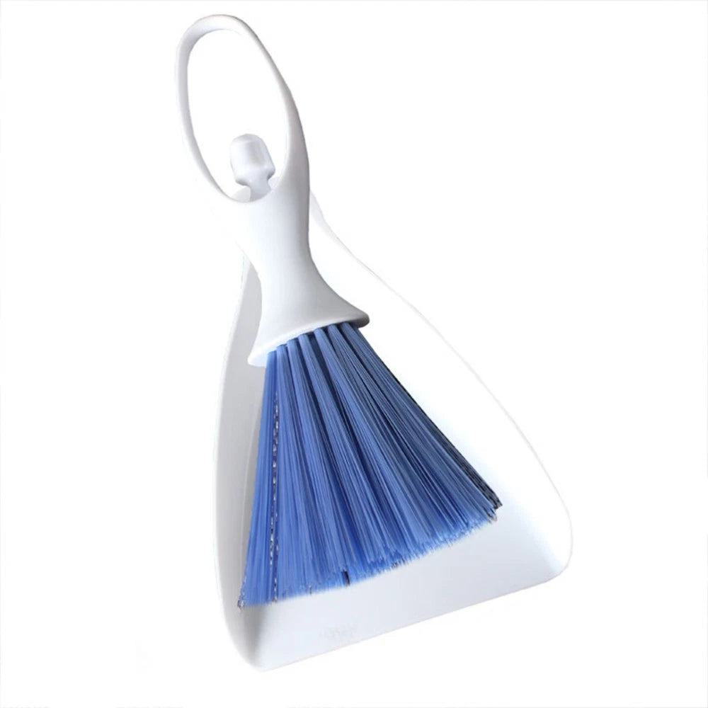 2 Sets Desktop Broom Counter Dustpan Brush Cleaning Tools Utensils