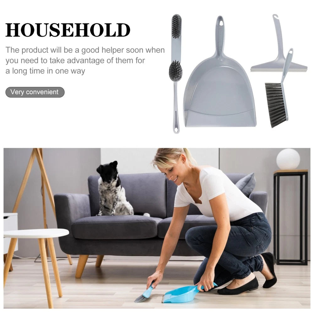 5 Pcs Broom Dustpan Child Small Cleaning Brush for Desk Mini Table