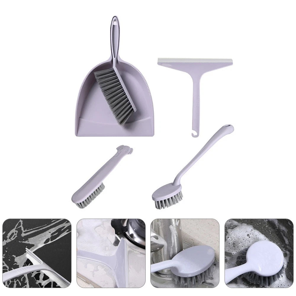 2 Pack Broom Dustpan Child Mini Table Brush Small Cleaning for Desk