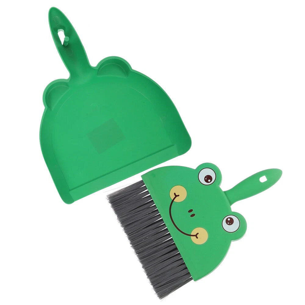 2 Sets Desktop Cleaning Brush Portable Mini Broom Dustpan And Small