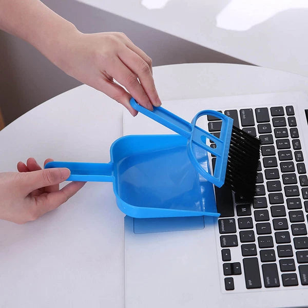 3 Pack Mini Hand Broom and Dustpan Set Cleaning Tools for Desk Car Pet Cage