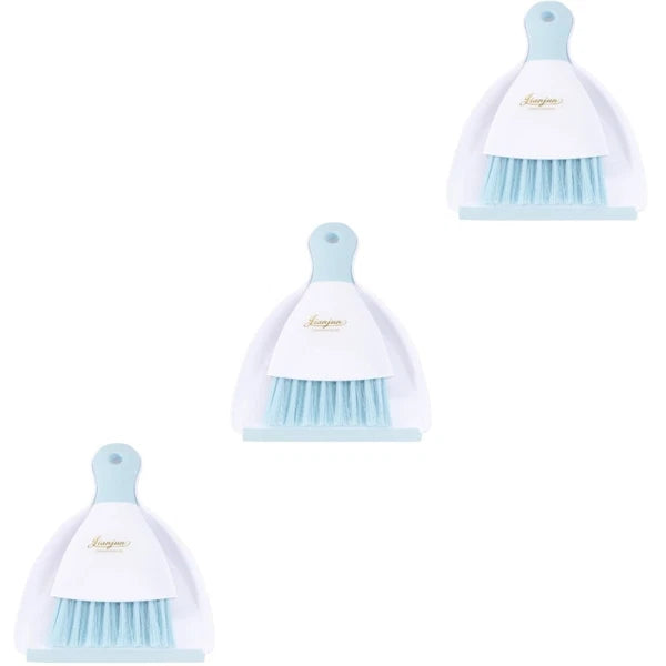 3 Pieces Convenient Small Dustpan Set Cleaning Tools Household Supplies