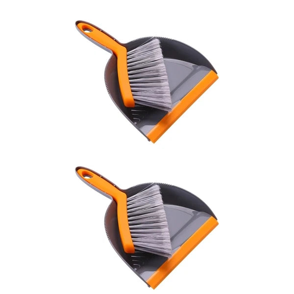 2 Pack Mini Broom Set Desktop Dustpan and Brush Sets Small Handheld