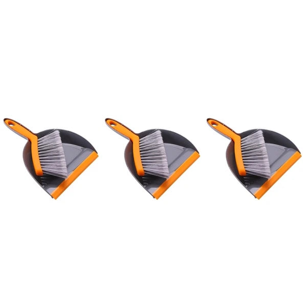 3 PCS Mini Broom Set Dust Pan and Brush Sets Desktop Small Dustpan