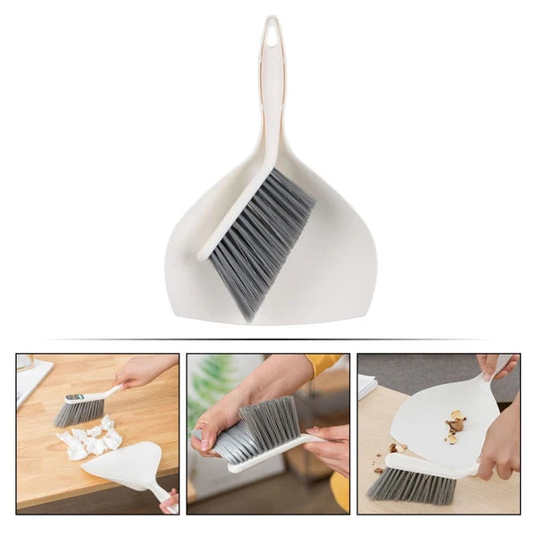 3 Sets Desktop Cleaning Kit Broom Dustpan Combination Products for Home