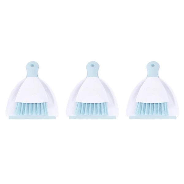 3 Pieces Convenient Small Dustpan Set Cleaning Tools Household Supplies