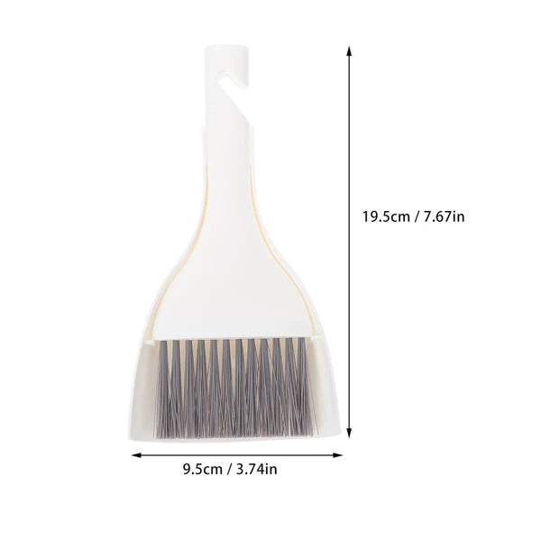 2 Sets Mini Dustpan Broom Desktop Cleaner Small Table Cleaning Kit Hand