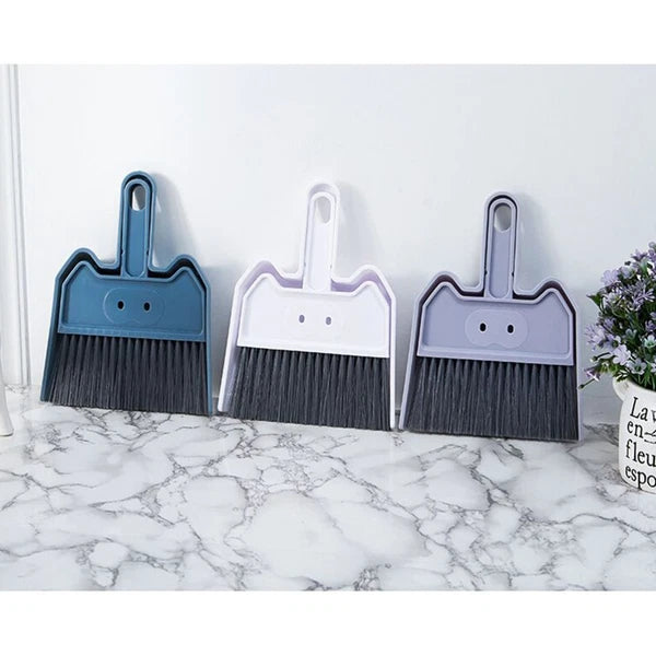 2 Sets Keyboard Cleaning Brush Child Mini Broom and Dustpan Desk Supplies