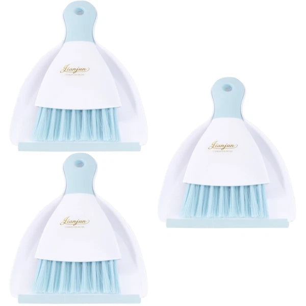3 Pieces Convenient Small Dustpan Set Cleaning Tools Household Supplies