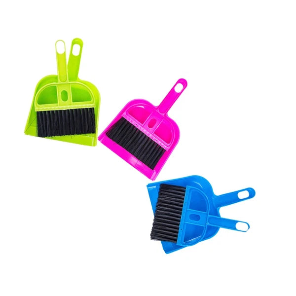 6 Sets Keyboard Cleaner Kit Mini Broom with Dust Pan Small Cleaning Brush