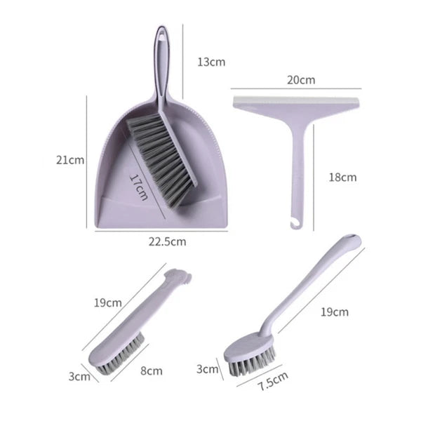 2 Pack Broom Dustpan Child Mini Table Brush Small Cleaning for Desk