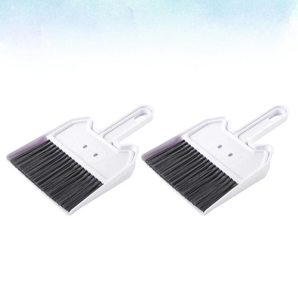 2 Sets Keyboard Cleaning Brush Child Desktop Dust Removal Broom and Dustpan