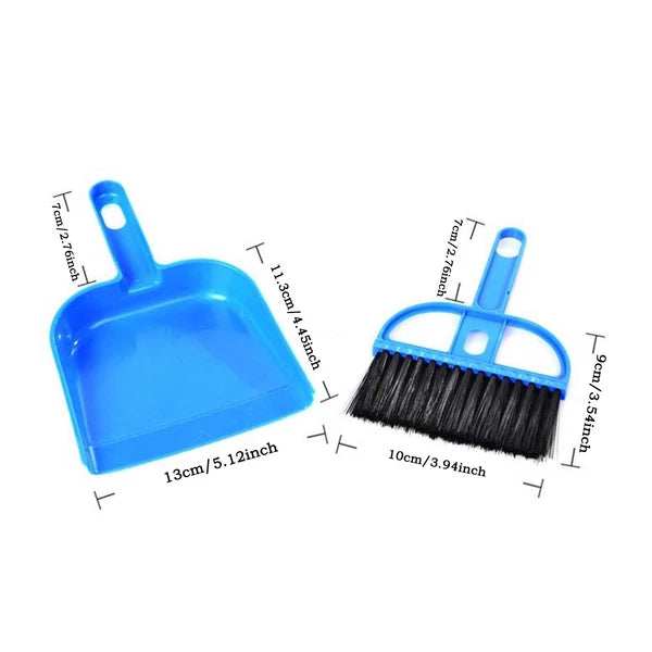 3 Pack Mini Hand Broom and Dustpan Set Cleaning Tools for Desk Car Pet Cage