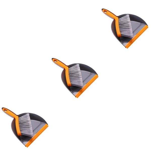 3 Count Mini Broom Set Dust Pan and Brush Sets Desk Small Dustpan