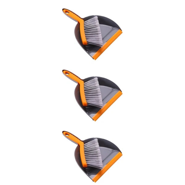 3 PCS Mini Broom Set Dust Pan and Brush Sets Desktop Small Dustpan